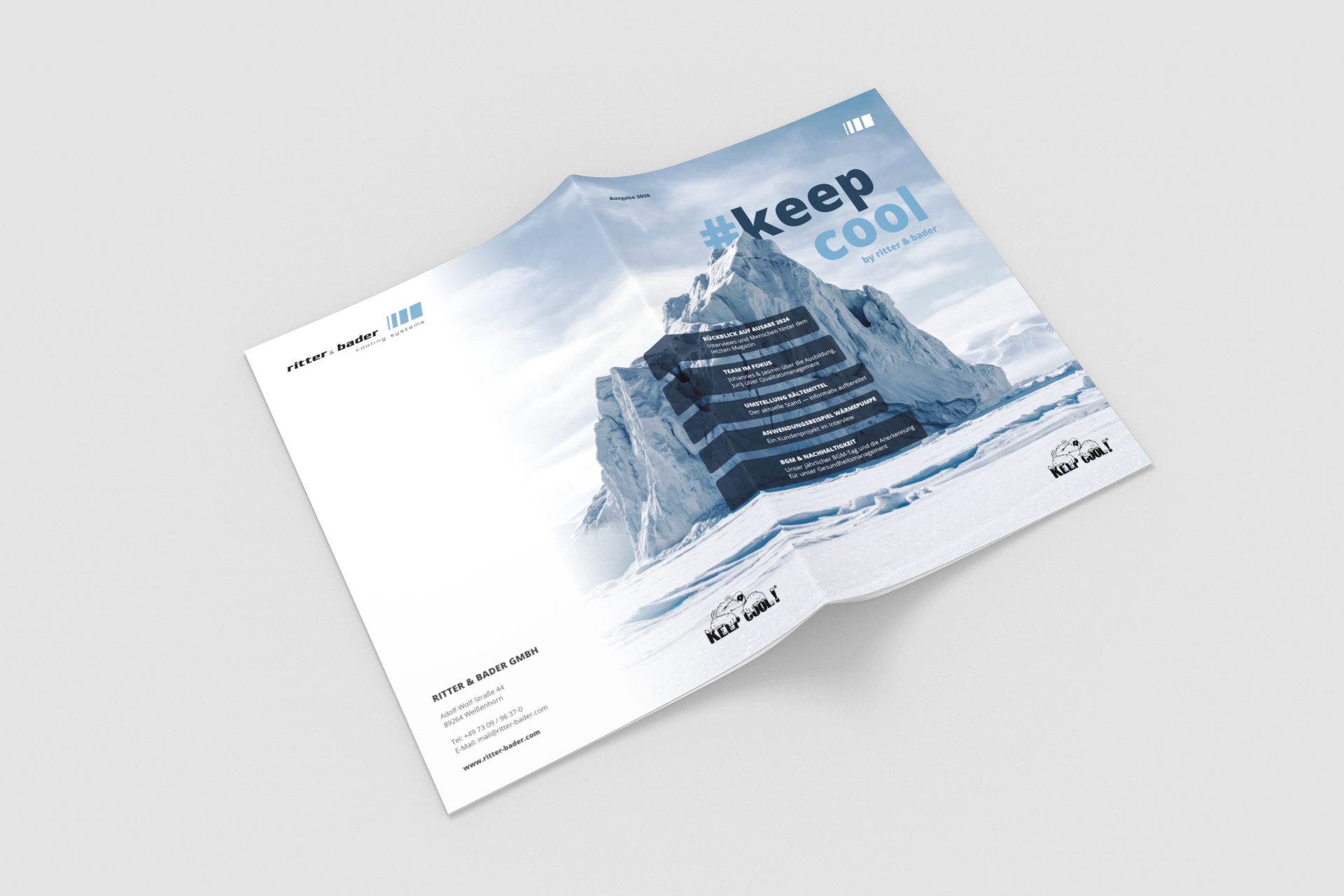 3D-Mockup des Umschlags – Vorder- und Rückseite